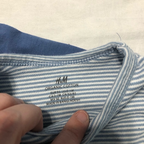 H&M Newborn Onesie and Bib Bundle - Picture 3 of 4